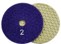 Алмазные гибкие шлифовальные круги КРЕСТИК Pads 5-STEP №2 D100